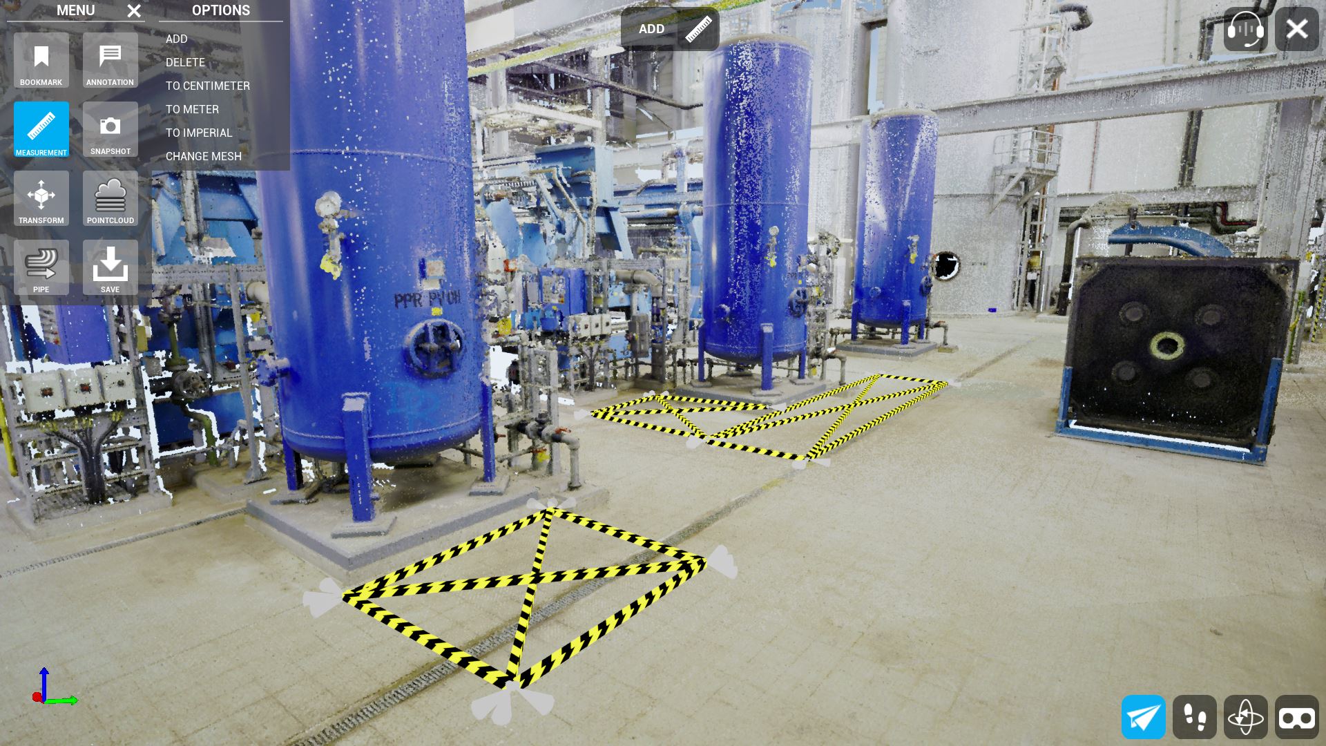 パターン付きライン